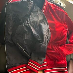 Stylish Red and Black Men's Jacket